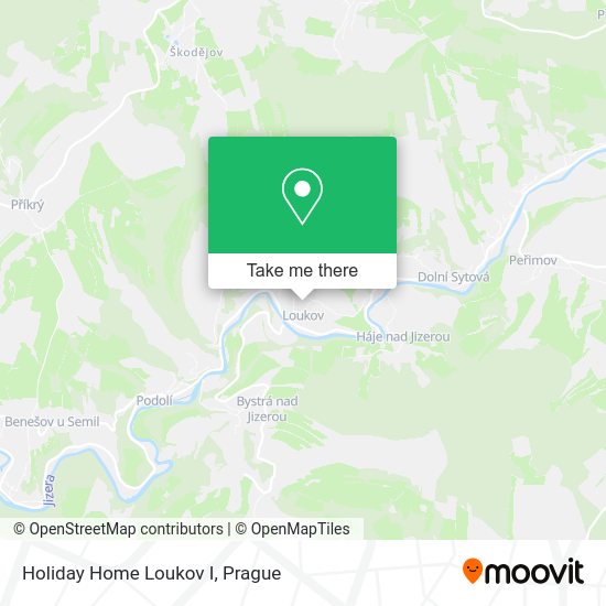 Карта Holiday Home Loukov I