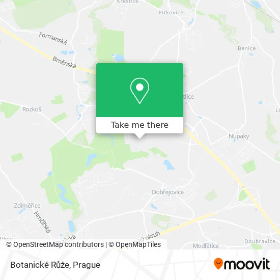Карта Botanické Růže
