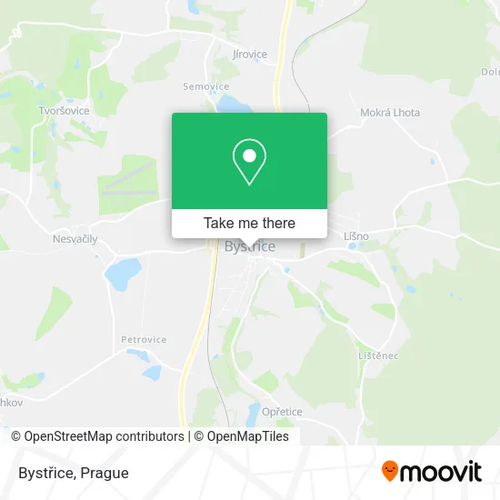 Карта Bystřice