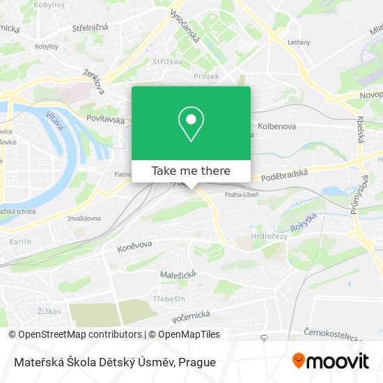 Mateřská Škola Dětský Úsměv map