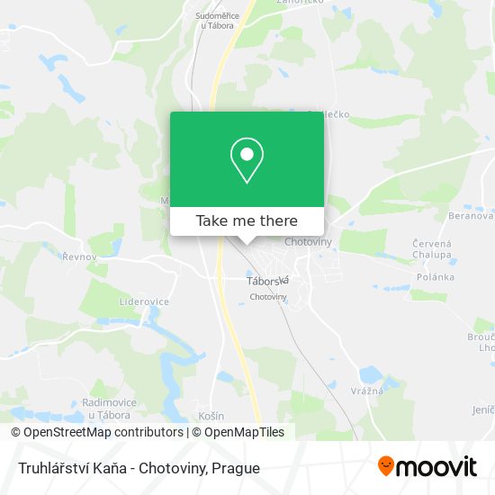 Truhlářství Kaňa - Chotoviny map