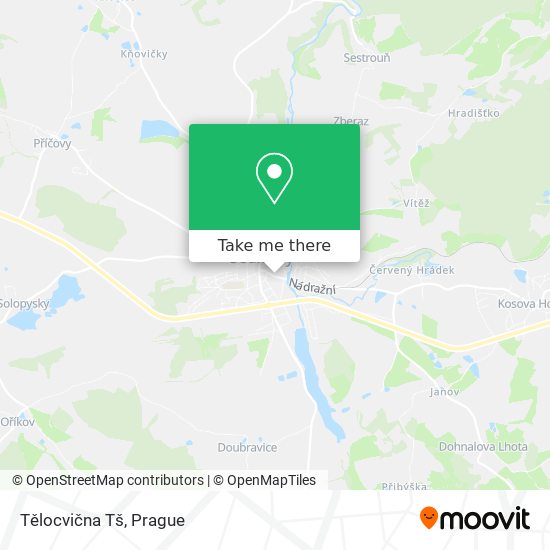 Tělocvična Tš map