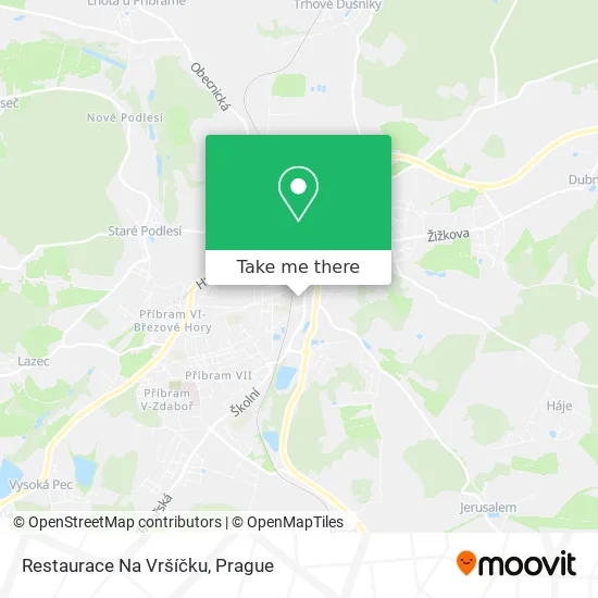 Карта Restaurace Na Vršíčku