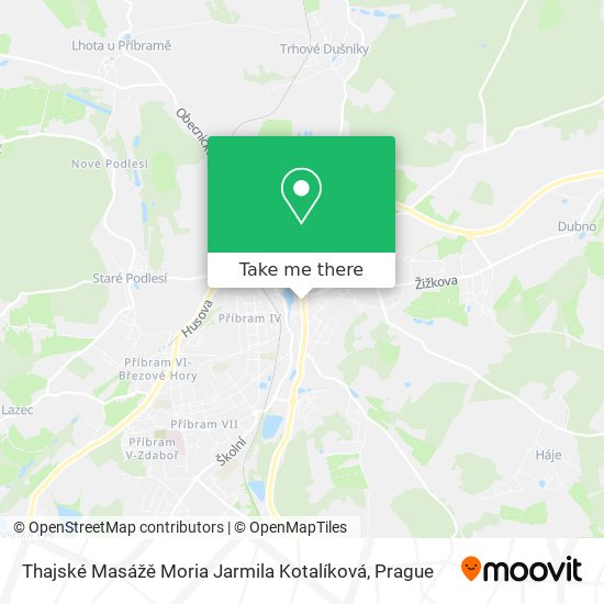 Thajské Masážě Moria Jarmila Kotalíková map