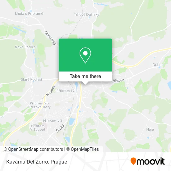 Kavárna Del Zorro map