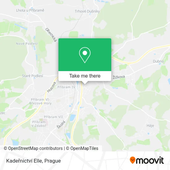 Карта Kadeřnictví Elle