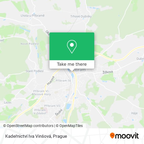 Kadeřnictví Iva Vinšová map