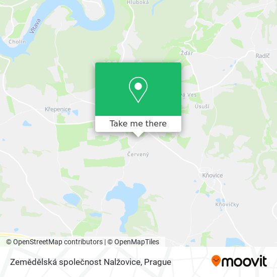 Zemědělská společnost Nalžovice map