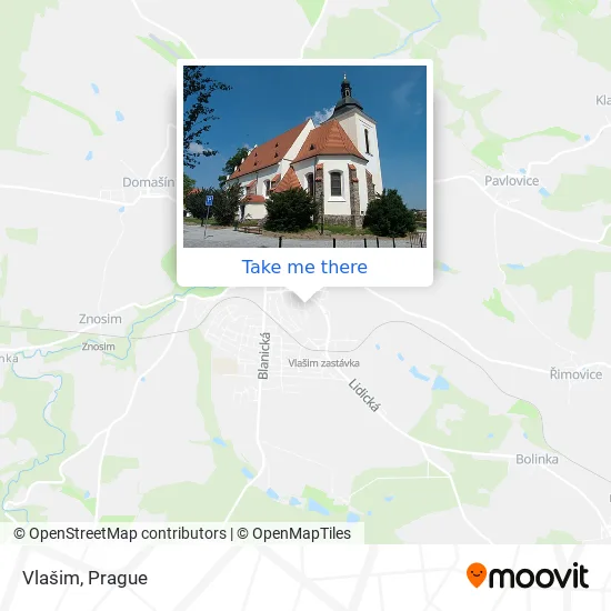 Карта Vlašim