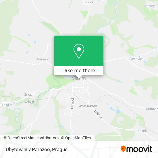 Ubytování v Parazoo map