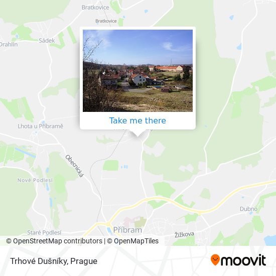 Trhové Dušníky map