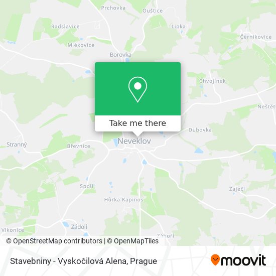 Stavebniny - Vyskočilová Alena map