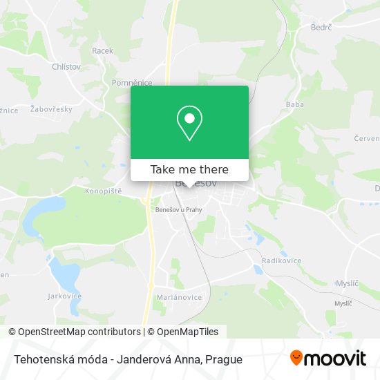 Карта Tehotenská móda - Janderová Anna