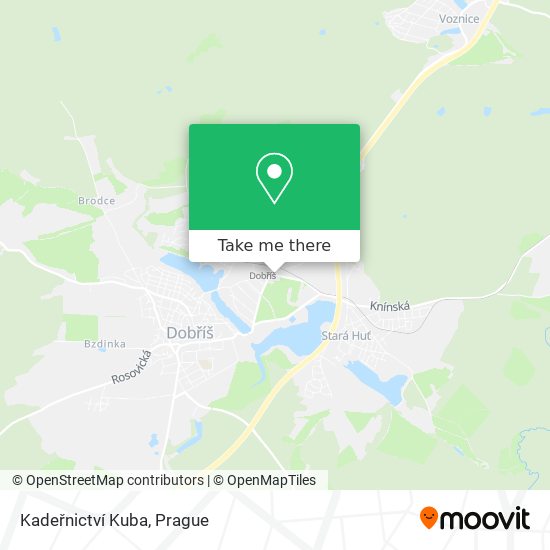 Kadeřnictví Kuba map