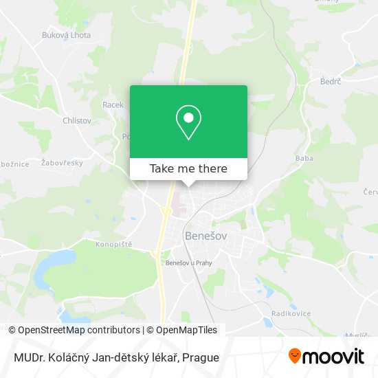 MUDr. Koláčný Jan-dětský lékař map