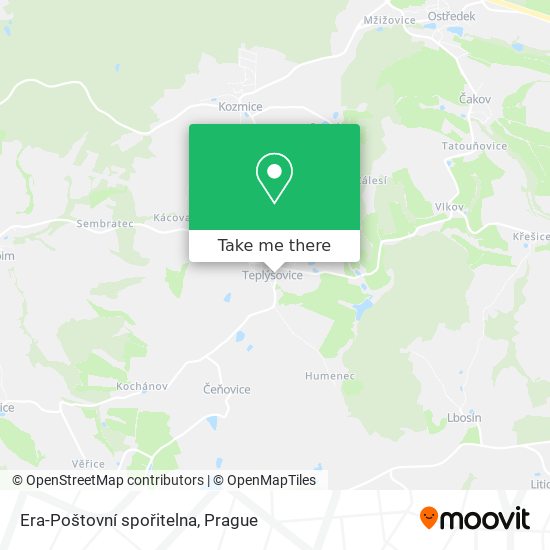 Era-Poštovní spořitelna map