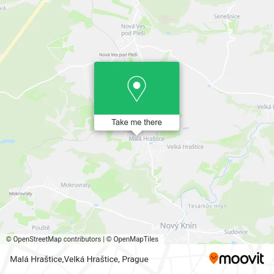 Карта Malá Hraštice,Velká Hraštice