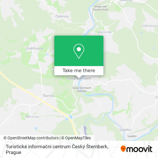 Карта Turistické informační centrum Český Šternberk