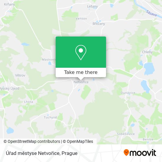 Úřad městyse Netvořice map