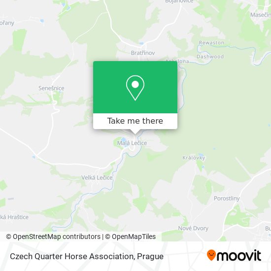 Czech Quarter Horse Association map