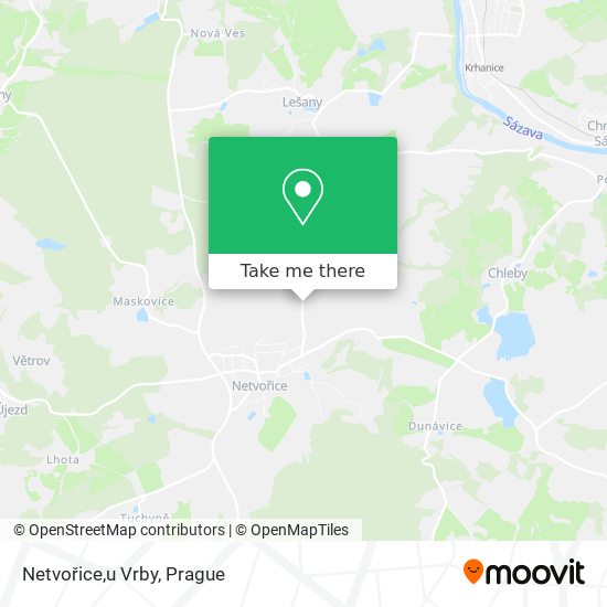 Netvořice,u Vrby map