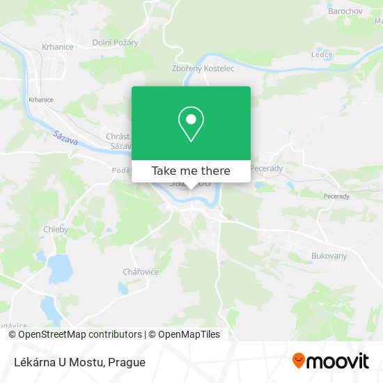 Lékárna U Mostu map