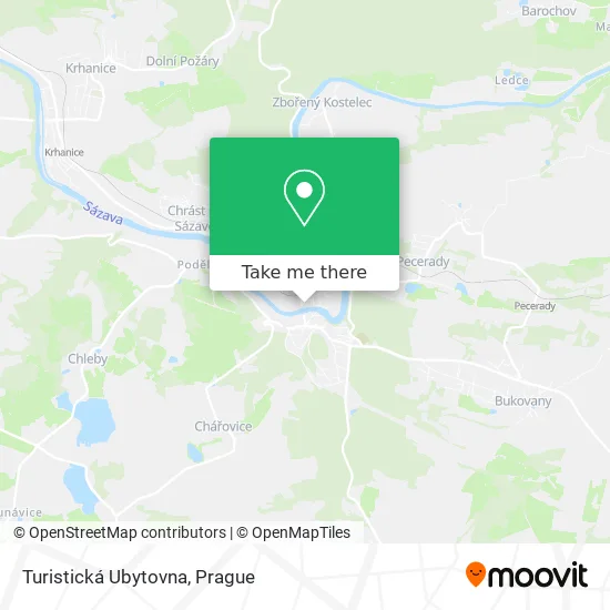 Карта Turistická Ubytovna