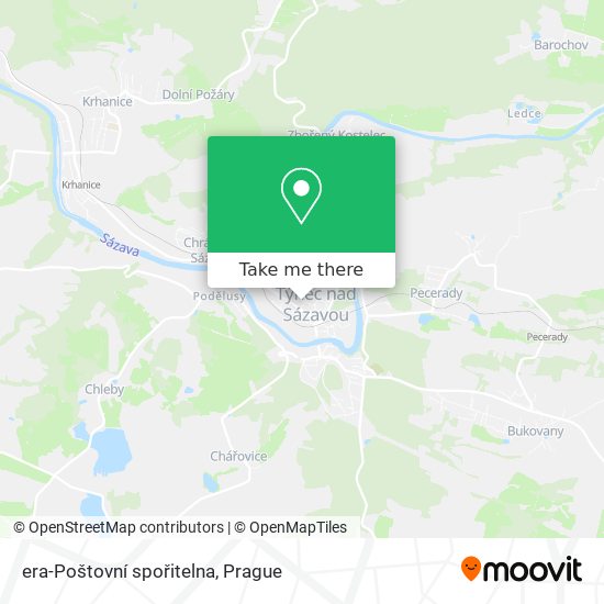 era-Poštovní spořitelna map