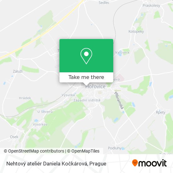 Nehtový ateliér Daniela Kočkárová map