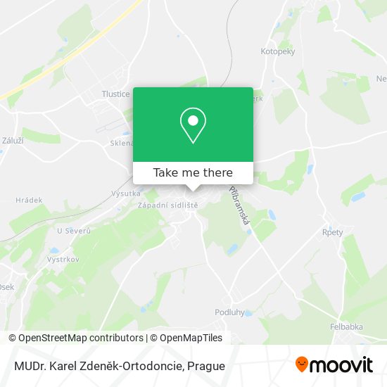 MUDr. Karel Zdeněk-Ortodoncie map
