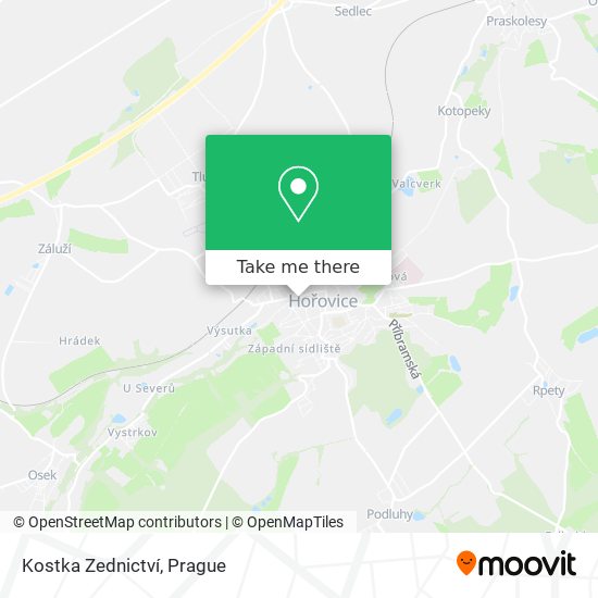 Kostka Zednictví map