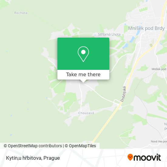 Kytín,u hřbitova map