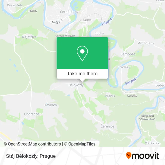 Карта Stáj Bělokozly