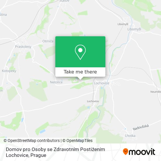 Domov pro Osoby se Zdravotním Postižením Lochovice map
