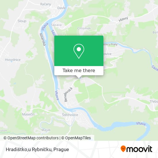 Hradištko,u Rybníčku map