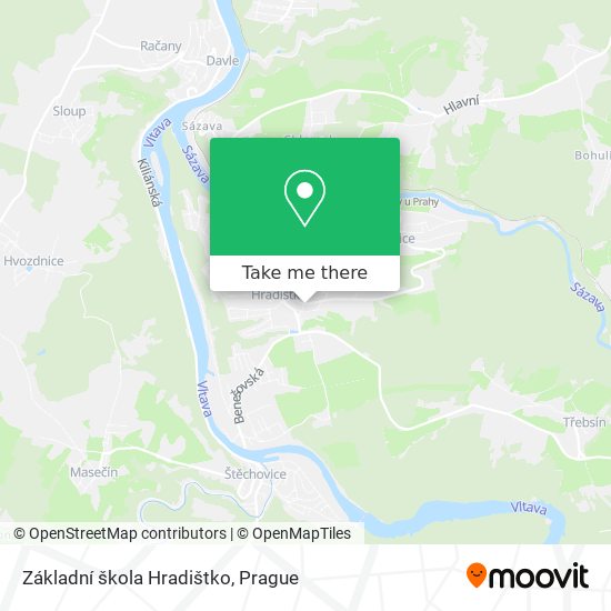 Základní škola Hradištko map