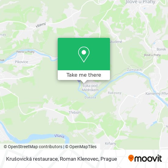 Krušovická restaurace, Roman Klenovec map