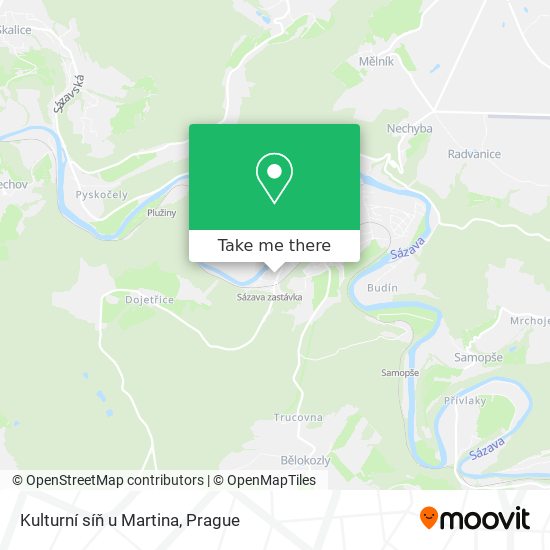 Kulturní síň u Martina map