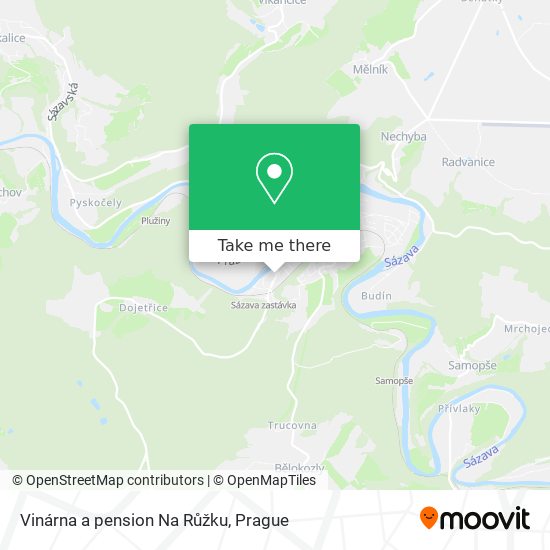 Vinárna a pension Na Růžku map