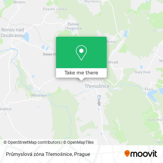 Průmyslová zóna Třemošnice map