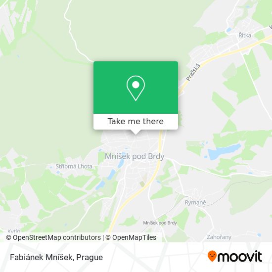 Fabiánek Mníšek map