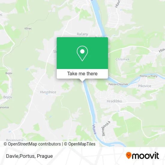 Карта Davle,Portus