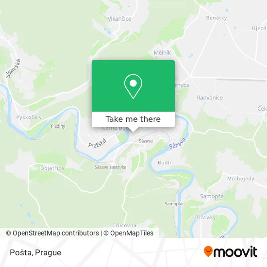 Карта Pošta