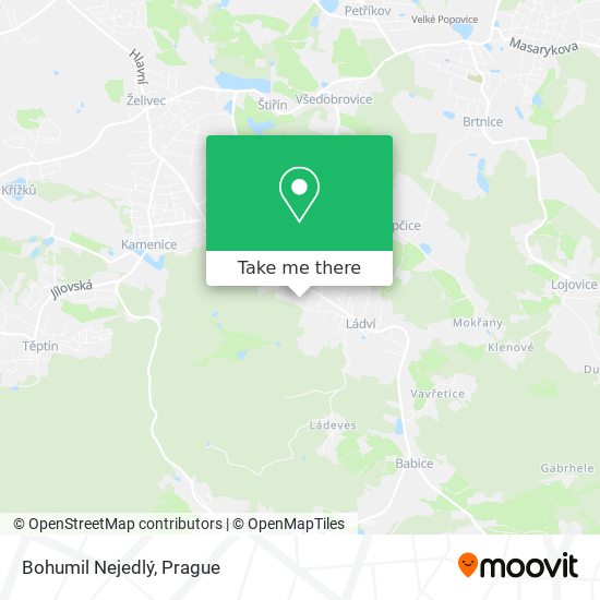 Bohumil Nejedlý map