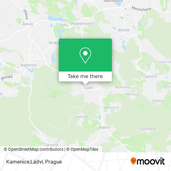 Kamenice,Ládví map
