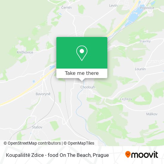 Koupaliště Zdice - food On The Beach map