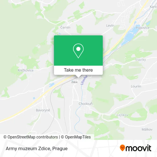 Карта Army muzeum Zdice