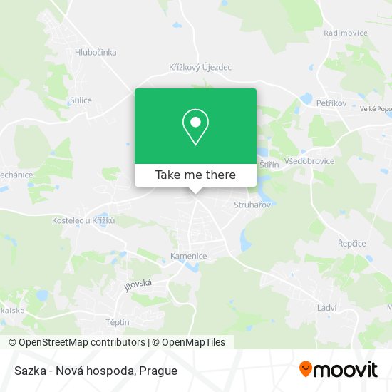 Sazka - Nová hospoda map