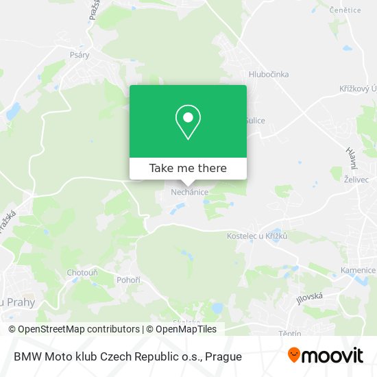 BMW Moto klub Czech Republic o.s. map