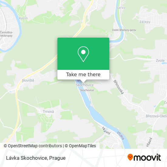 Lávka Skochovice map